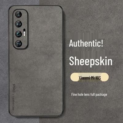 Shangsu Light Luxury Sheepskin Texture Full-Lens Protection Phone Case for Xiaomi 10 Series