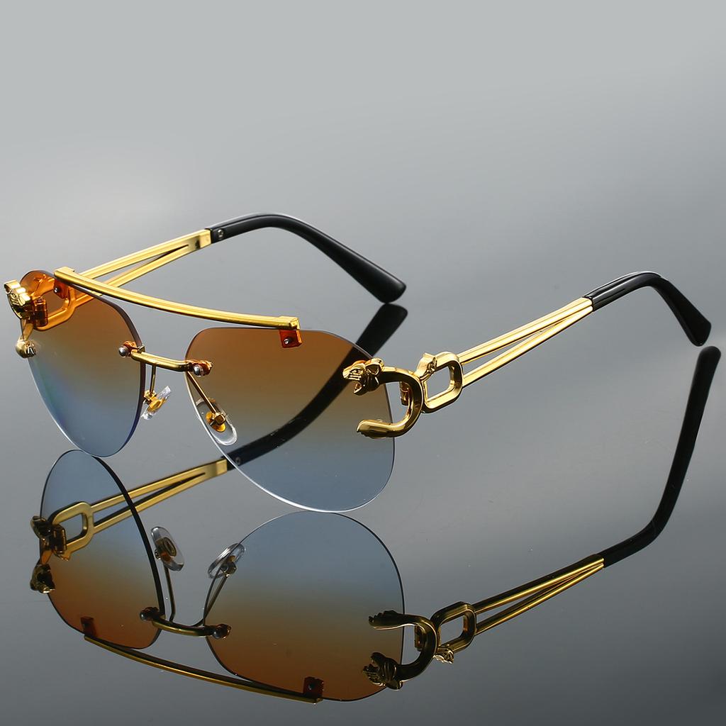 New In Pilot Decor Sunglasses Women's Trendy Vintage Driving Anti UV Shades Fashion Luxury Brand Designer Sun Glasses