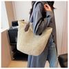 New Summer Single Shoulder Straw Woven Bag Straw Bag Large Capacity Women's Handmade Woven Bag Holiday Beach Bag Tote Women's Bag