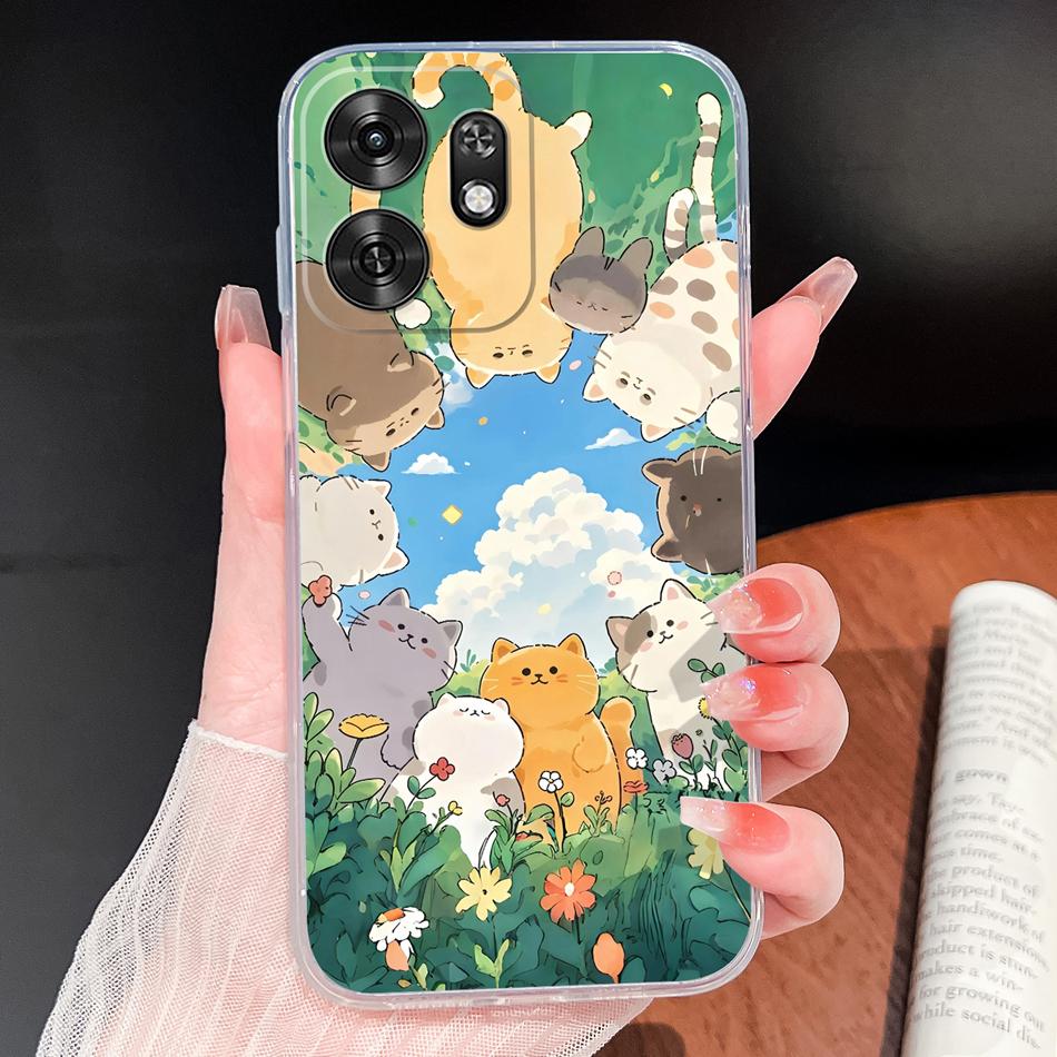 Phone Case For Honor Play 60A 5G Case Little Pig Phone Cover For Honor Play60A Soft Transparent Silicone Anti Drop TPU Slim Capa