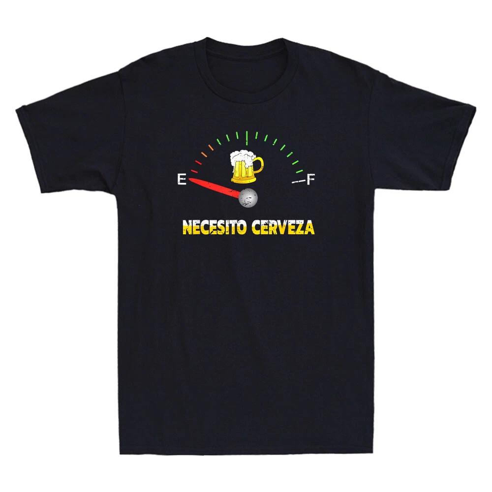Necesito Cerveza I Need Beer in Spanish Funny Design Quote Vintage Men s T-Shirt XXXL