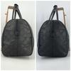 GUCCI GG Pattern Boston Bag Handbag Nylon Leather Interior Pocket Black A4 Size Men's 012 0383