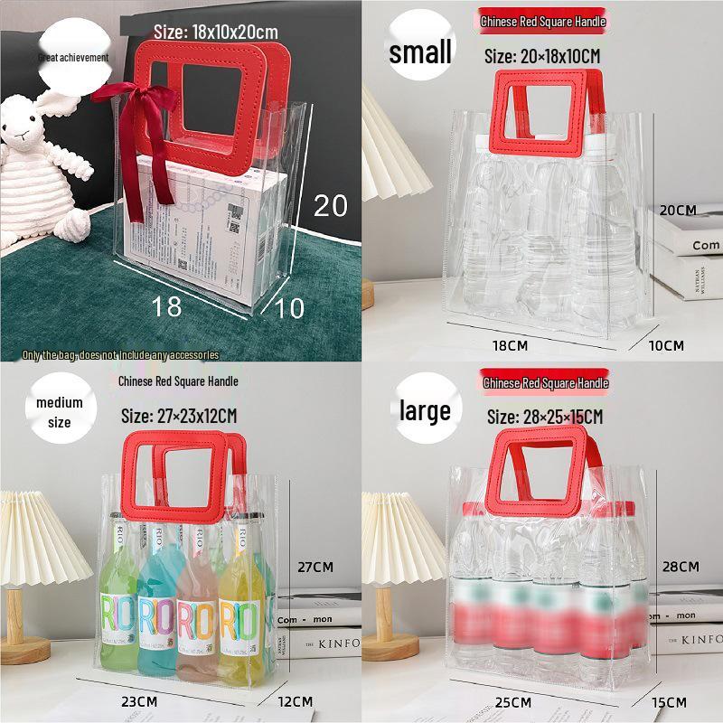 Transparent PVC Wedding Candy Laser Gift Bag