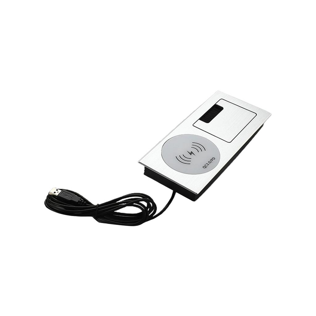 Wire Management Box Desktop Cable Management Hub with Wireless Charging Function Say Goodbye to Messy Cables Boxes