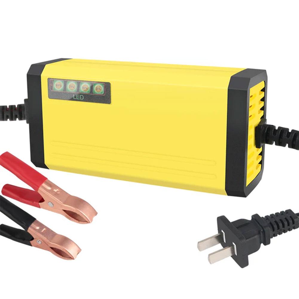 12V Car Motorcycle Battery Charger LCD Digital Display Car Protection Overcharge Accessories Motorcycle Adjustment Intellig Z6S7