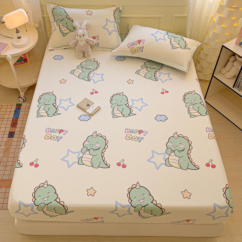 Reine Baumwolle Einzel- und Doppelbett Tasche Matratzenschoner Reine Baumwolle Spannbettlaken Staubdichter Bettschutz