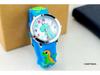 Fashionable 3D Silicone Dinosaur Quartz Watch for Kids - Cute Cartoon Animal Design