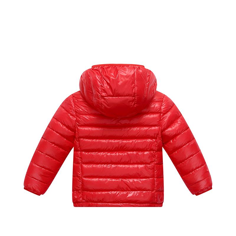 2025 Winter Kids' Down Cotton Jacket - Boys & Girls Solid Color Lightweight Coat for Autumn & Winter
