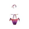 Women's Color-Blocked Leopard Print Fashion Sexy Split Bikini Swimsuit