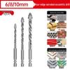 Four-Blade Serrated Drill Bit for Tile, Concrete & Glass