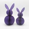 Paper Honeycomb Bunnies Easter Bunny 3D Ornament Easter Day Party Decorations Cute Rabbit For Wedding Birthday