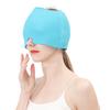 Cold/Hot Therapy Head Wrap Migraine Relief Ice Cap with Adjustable Eye Masque Reusable Headache Soothing Hat for Sinus Pain Tension & Stress Relief