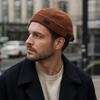 Adjustable Brimless Cap Soft Corduroy Dome Hat Casual Beanie Hat  Street Fashion Matching