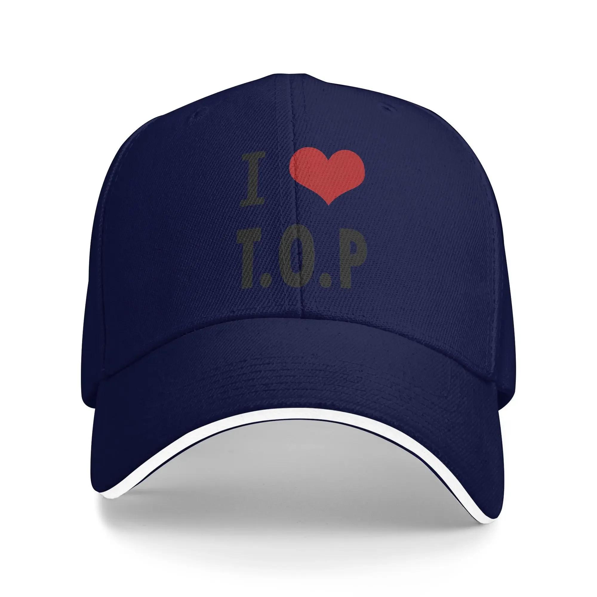 

I love T.O.P Choi Seung Casual Baseball Cap Outdoor Gym Hip Hop Hats Summer Sun Visor Unisex Men y2k Funny Snapback Cap One Size
