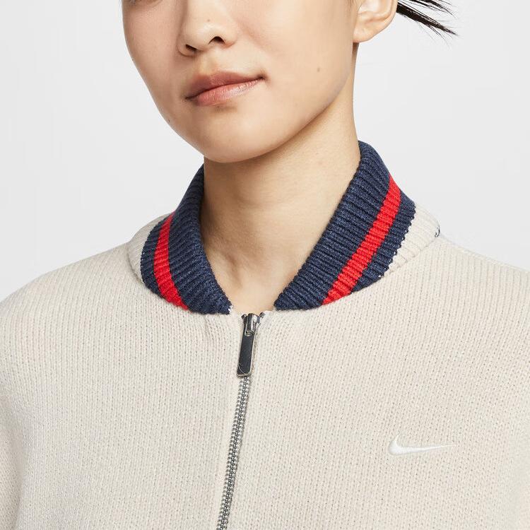 Nike Sports Casual Brand Logo Drop Shoulder Long Sleeve Baseball Collar Jacket Women Jackets HV2495104