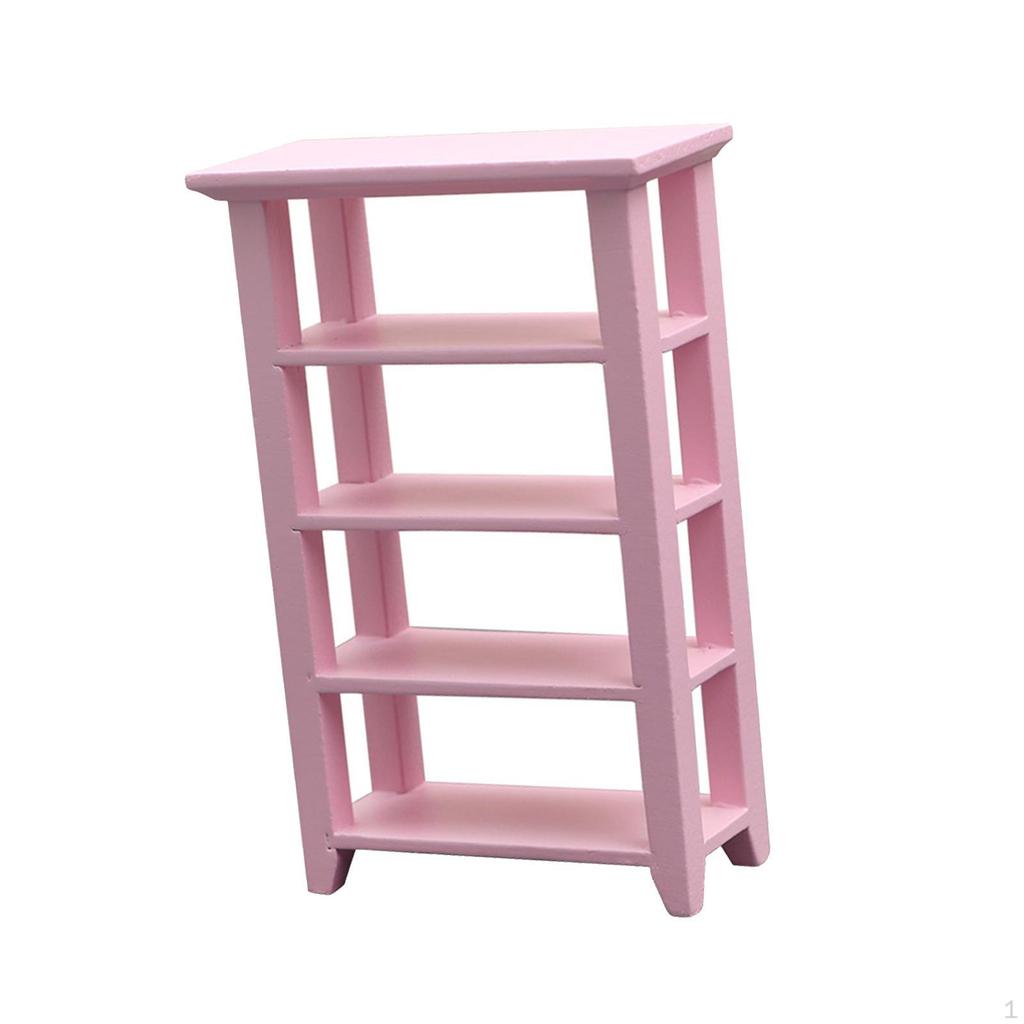 1:12 Dollhouse Display Shelf, Bedroom Micro Landscape Furniture Living Room Cabinet, Life Scene