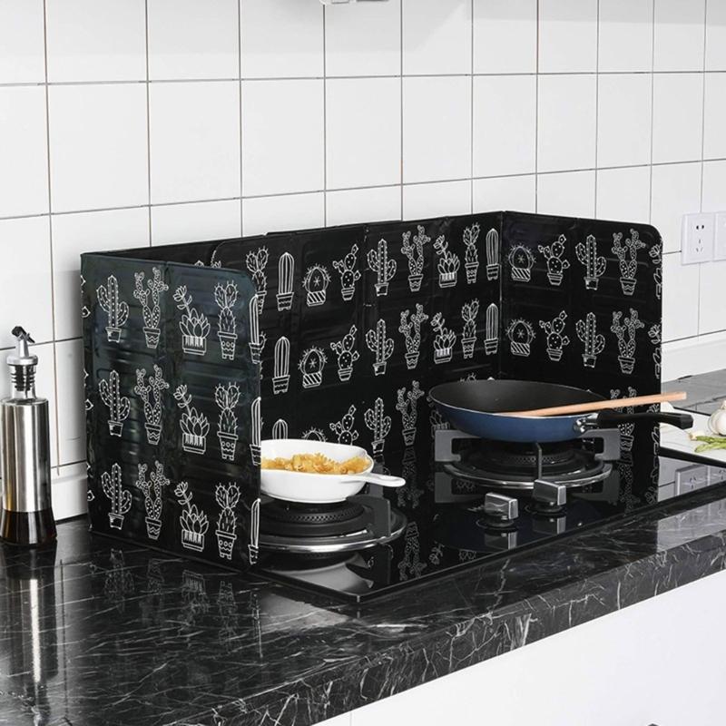 Reliable Oil Barrier Grease Protector Aluminum Foils Material Oil Blocker Oil Deflector Cooking Tool Perfect for Kitchen