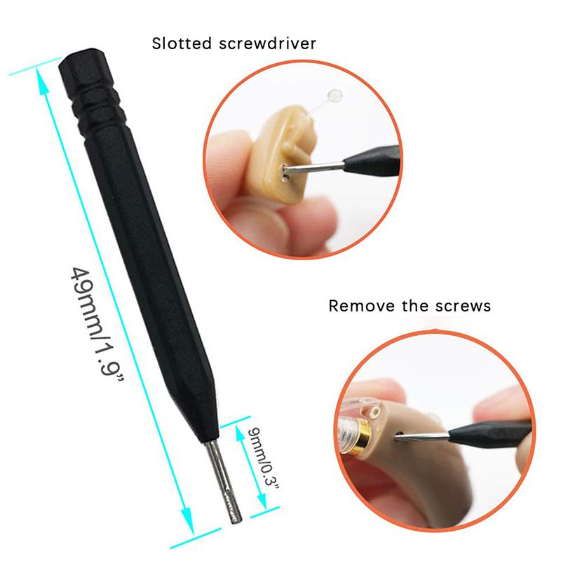 9Pcs Hearing Aid Cleaning Tools Hearing Aids Cleaning Kit Brush Vent Cleaner Cleaning Wire With Magnet And Wax Loop Cleaning