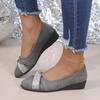 Mocassini Sneakers da Donna Taglie Forti con Punta Acuta e Tacco a Zeppa - Primavera 2024