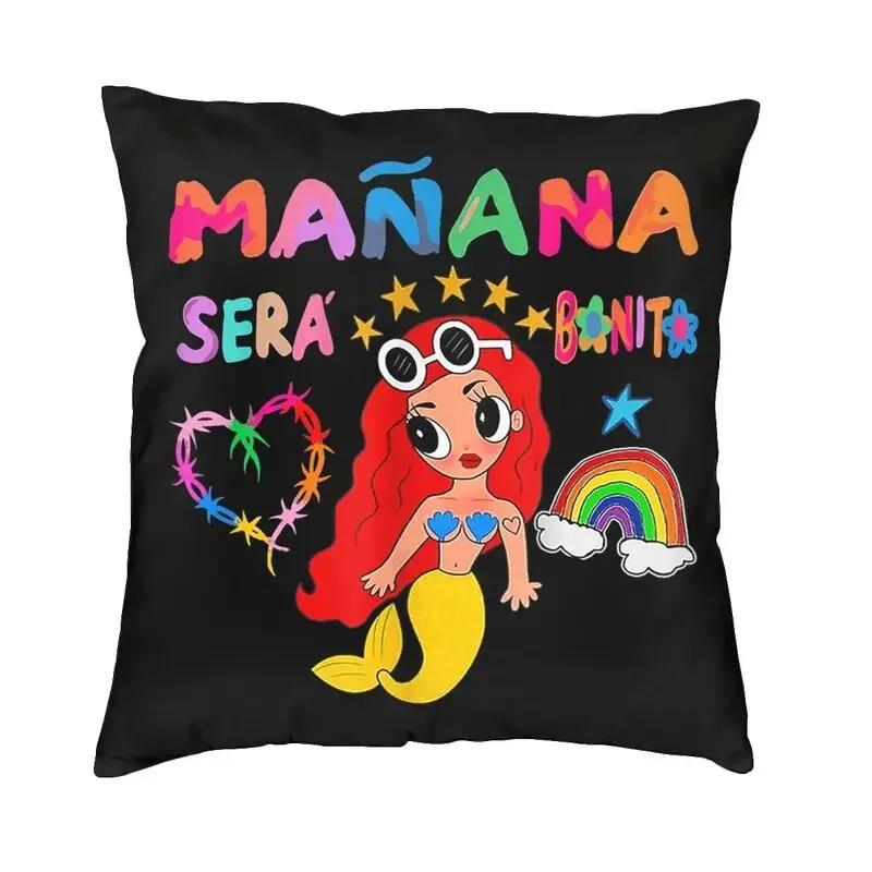 Manana Sera Bonito Karol G Pillow Case Home Decoration Nordic Cushion Cover Square Pillowcase