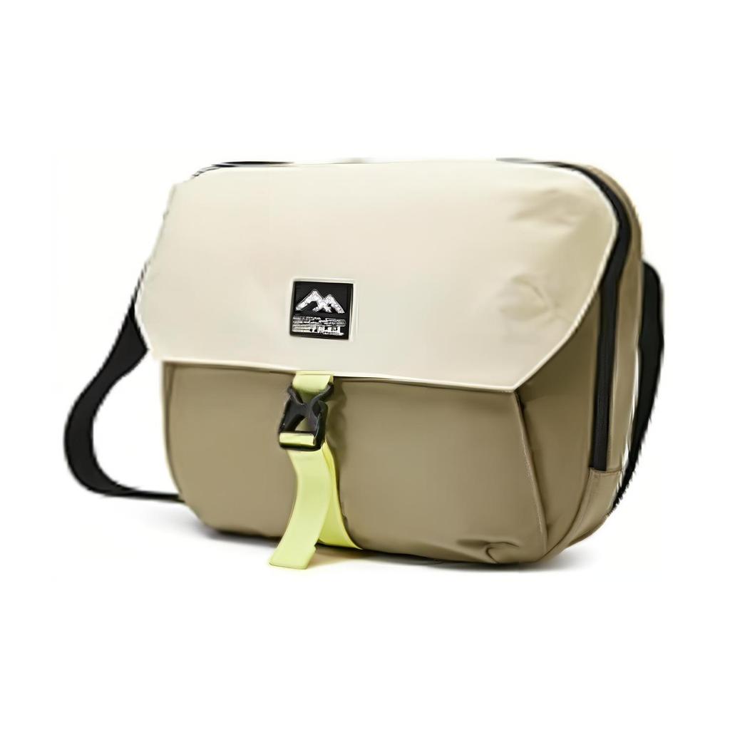 New Skechers Fabric Shoulder Bag, Crossbody Bag Regular Unisex White & Gray & Elm Green L224U024-044W