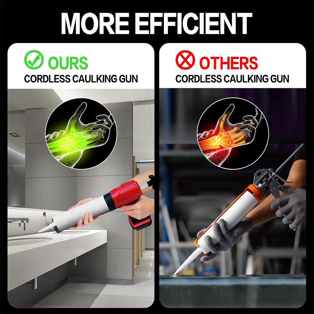 Electric Caulking Gun For Makita 18V-21V MAX Li-ion BATTERY 4 Gear Adjustable Speed Glass Glue Structural Filling Gun(No Battery