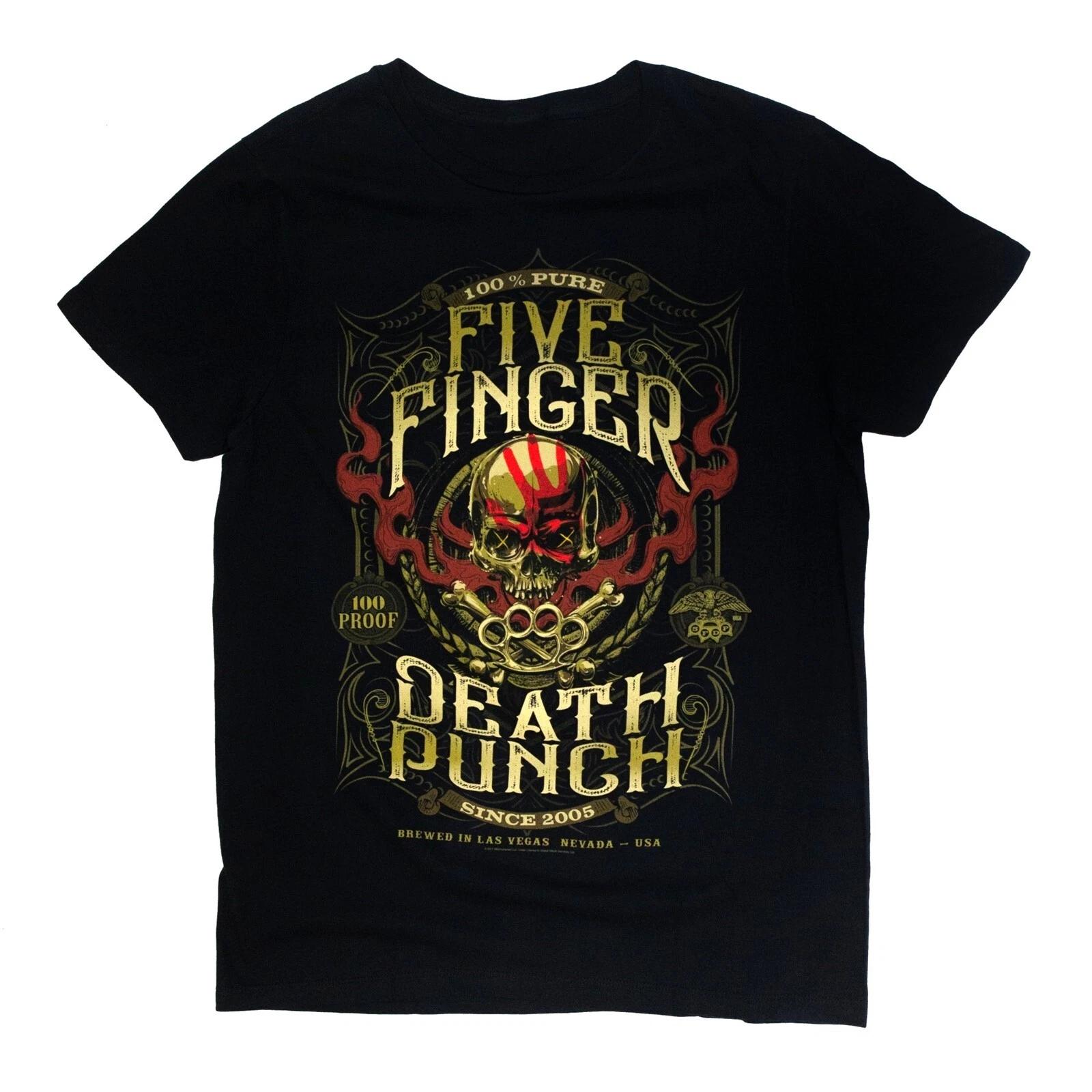 FIVE FINGER DEATH PUNCH cd lgo Since 2005 100 PROOF Official SHIRT XL new S