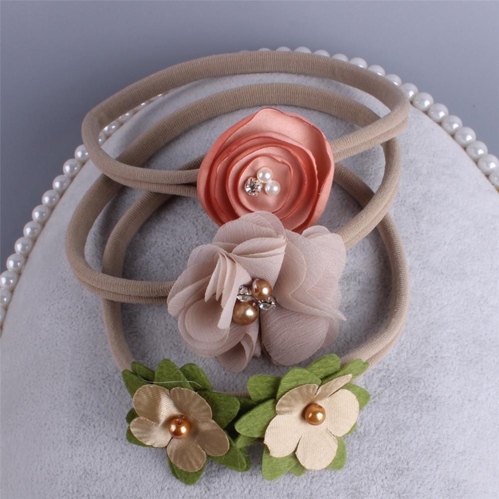 3Stk/Set Cartoon Niedlich Blumenmädchen Haarband Schleife Schön Kinder Stirnband für Fotografie Geburtstag