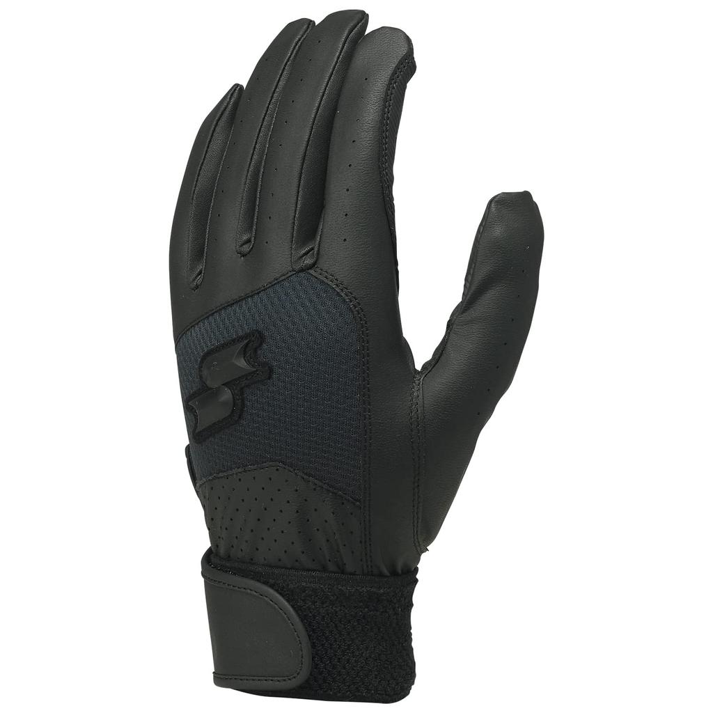 SSK Baseball Batting High School Baseball Single Black Medium Gloves, Compatible, Band, Hands, BG3019WF, (90),
