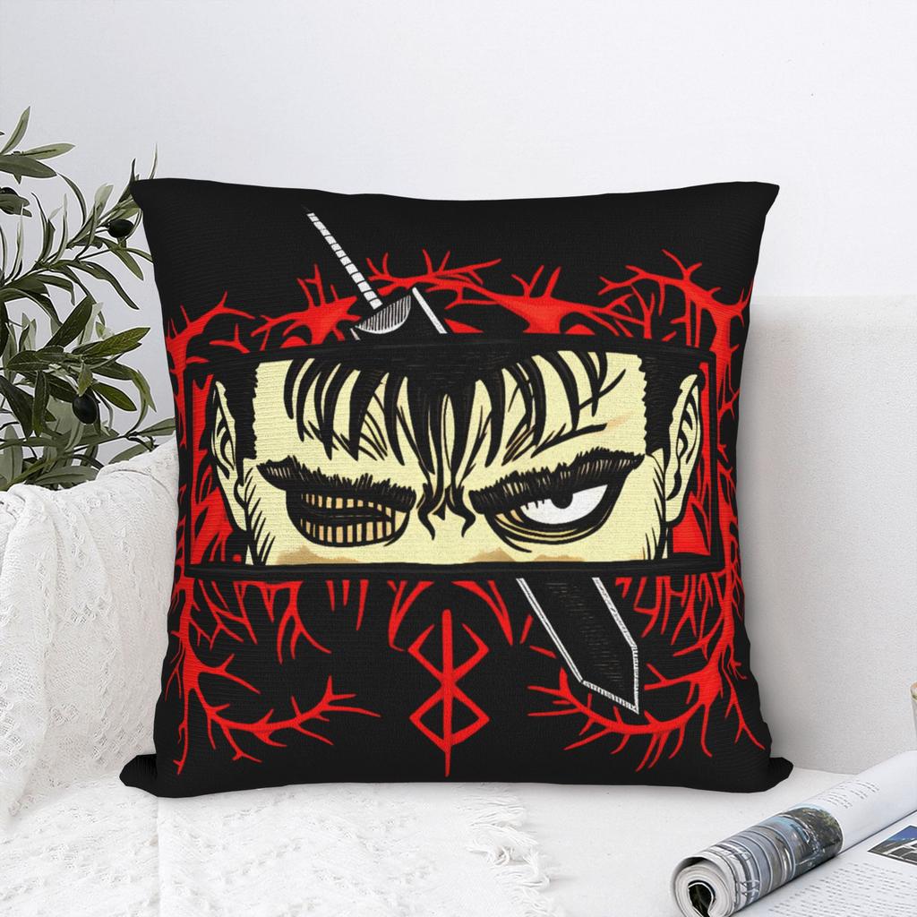 Pillow Cover B-Berserks Retro Trendy Pillow Case For Living Room Sofa Pillowcases
