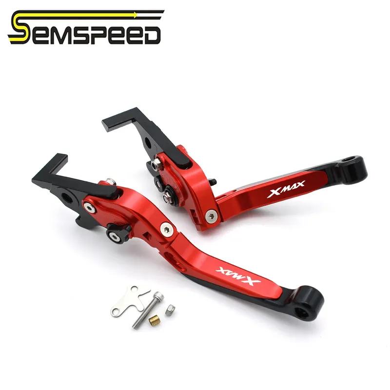 For Yamaha XMAX300/XMAX250/XMAX125/XMAX400 2023-2025 CNC Parking Brake Clutch Lever Folding Stretchable Adjustable Aluminum