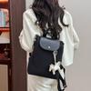 New trendy niche high-end backpack women's large-capacity soft leather backpack casual student handbag