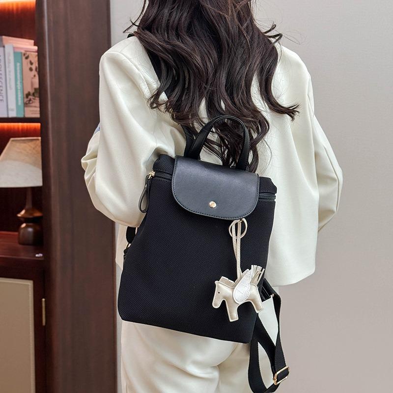 New Trendy Niche High-end Backpack Women's Large-capacity Soft Leather Backpack Casual Student Handbag