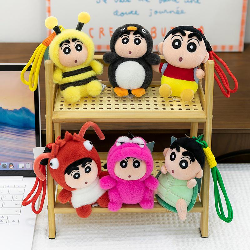 Genuine Penguin Crayon Small New Pendant Plush Doll Cute Turtle Doll Keychain Girls Children's Day Gift