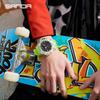 Sanda Men's Green Light Multifunctional Electronic Watch - Fashionable, Waterproof, Shockproof, Transparent Alarm Clock