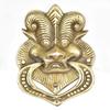 Brass Asian Dragon Door Knocker - Gold Front Door Decoration - Victorian Style Main Door Accessories Items Brass