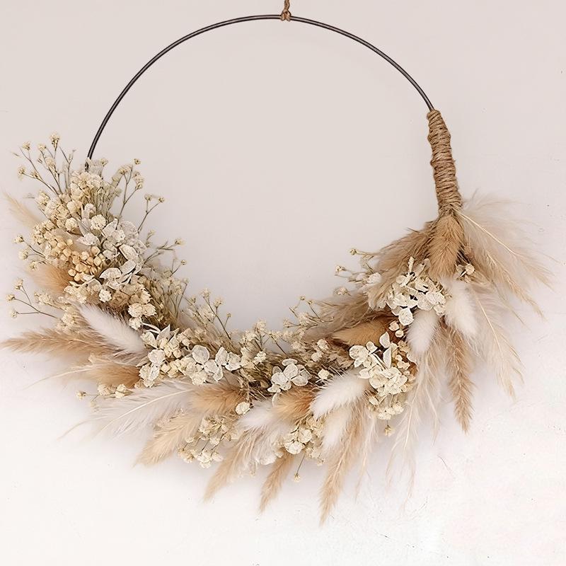 Immortal Flower Iron Art Tassel Fan DIY Hanging Ornament Material Pack - Handmade Gift