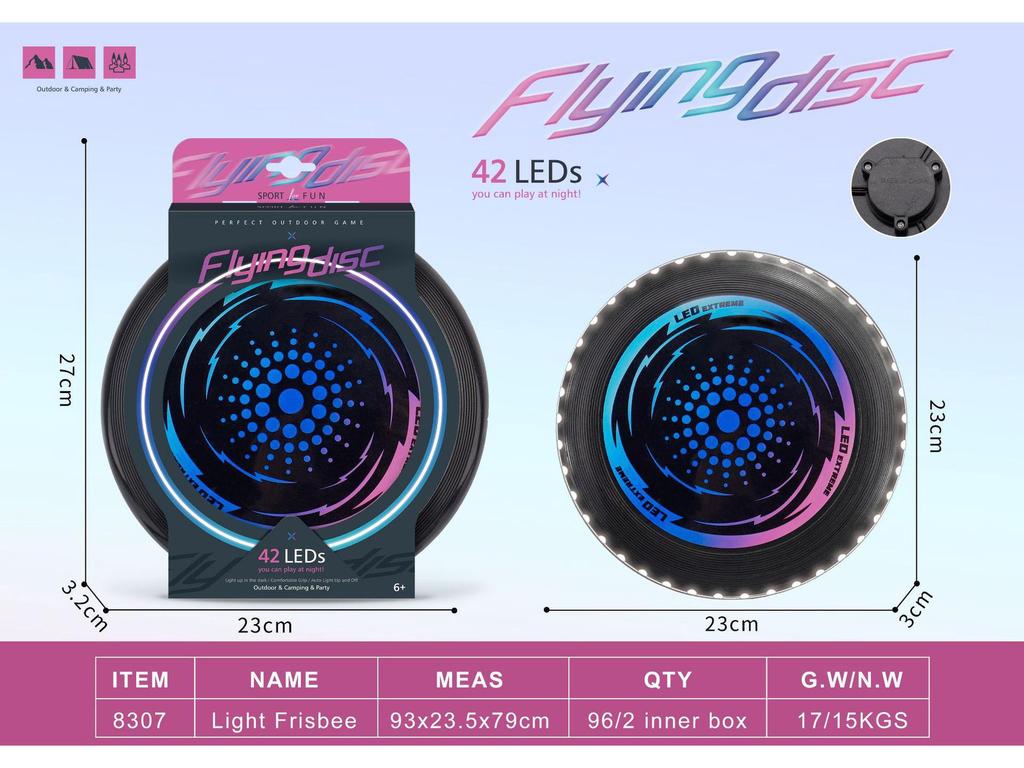 LED Light-Up Flying Disc: Interactive Parent-Child Toy for Team Building and Outdoor Fun