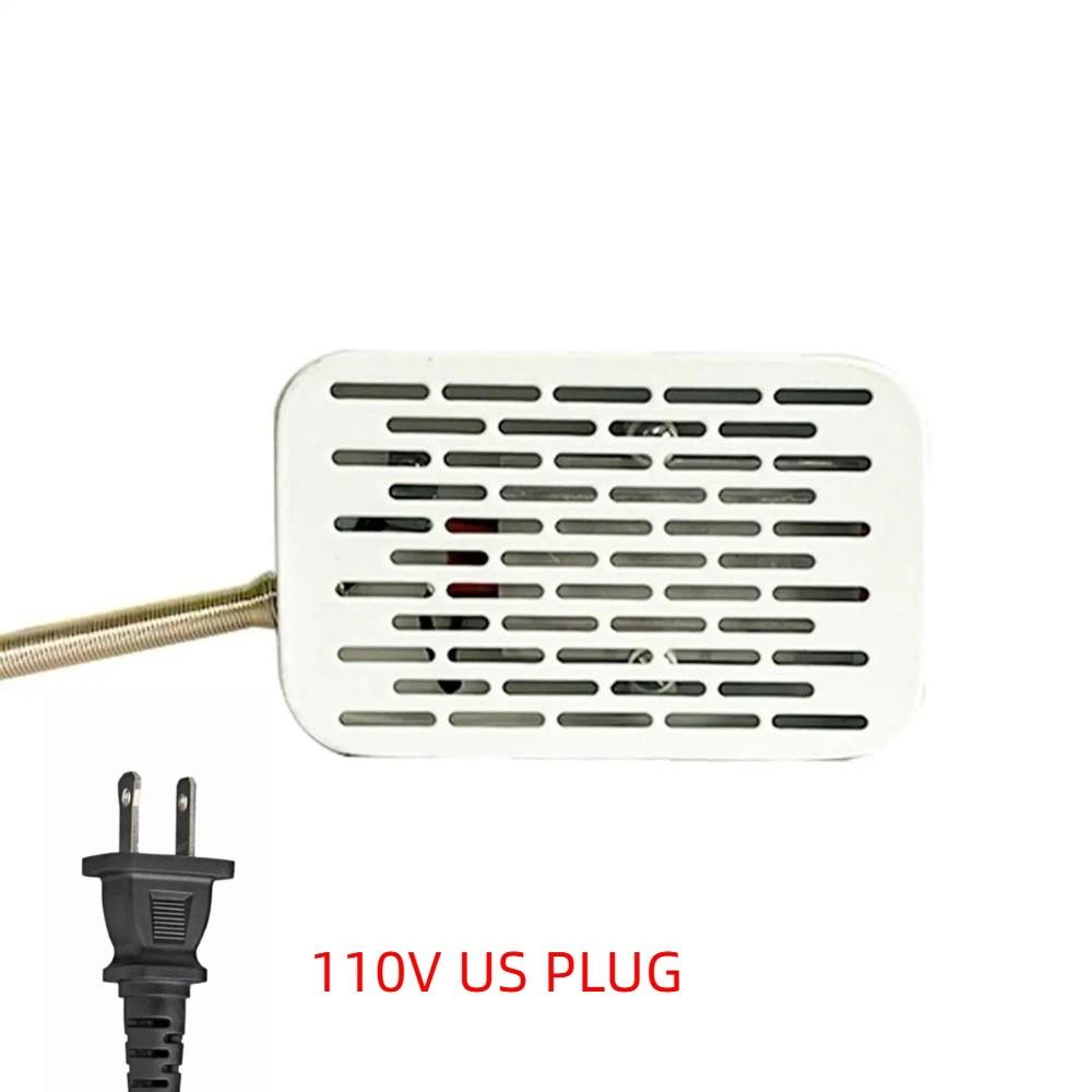 Anti Bite Warming Heat Lamp Metal Chew-Proof Wire Bird Warmer Parrot Warming Lights  Winter 12cm  US PLUG