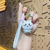Kawaii PVC 3D Figure Keychain Cute Usagi Hachiware Ushachi Cartoon Pendant Bag Charm & Key Ring Party Birthday Perfect Gift