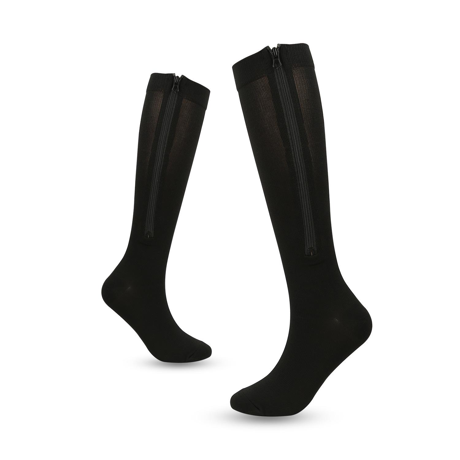 

Нові спортивні компресійні шкарпетки на всю стопу на блискавці, еластичні до коліна для активного відпочинку. XXL