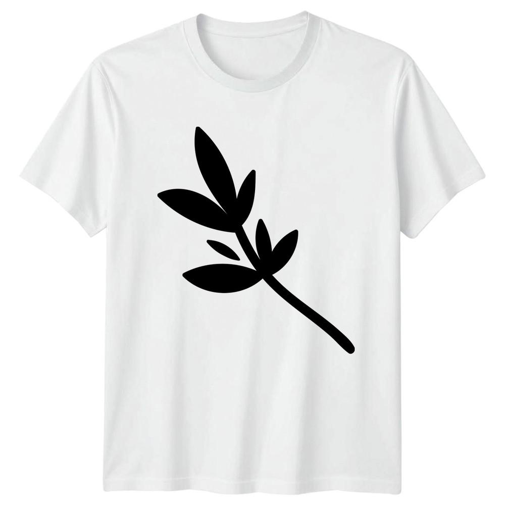 Simple Botanical Leaf Plant Nature TShirt Minimalist Foliage Plant Birthday S