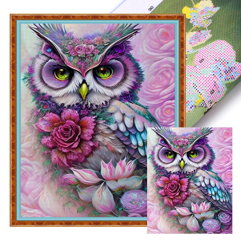 

Full Embroidery cotton Thread 11CT Printed Animal Cross Stitch Kit 40x50cm