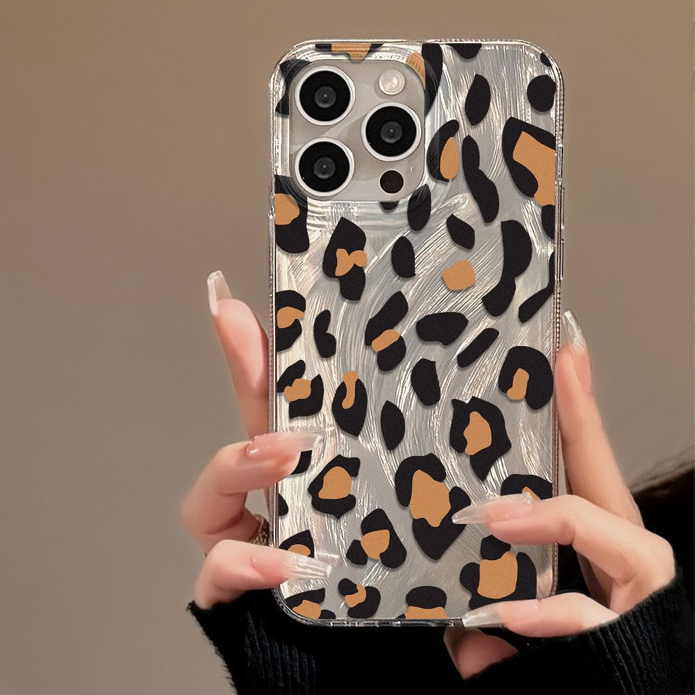 Retro leopard print for iPhone17promax2026 new mobile phone case Apple 17 laser 15/16x