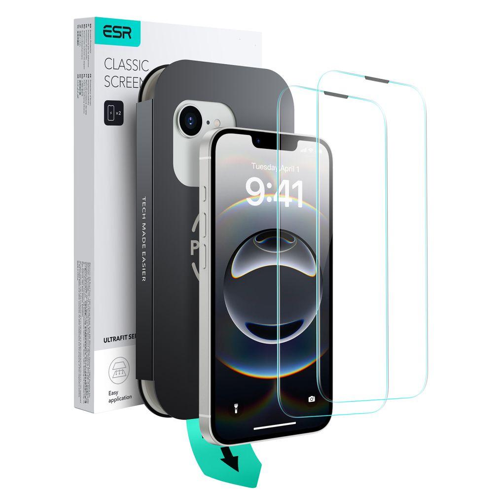Szkło Hartowane Esr Ultrafit Tempered Glass 2-Pack Iphone 13 / 13 Pro / 14 / 16E Clear