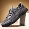 Mens Breathable Mesh Outdoor Casual Driving Shoes With Hand-Stitched Detailing Lightweight Sneakers