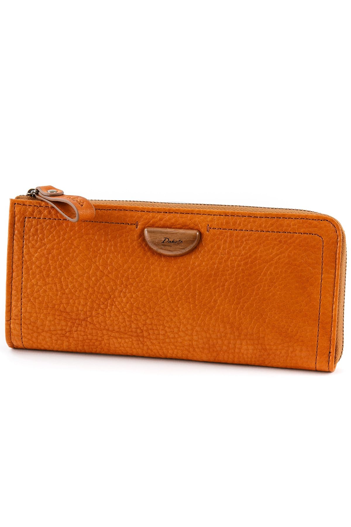 

Длинный кошелек на молнии из натуральной кожи коричневого цвета [Dakota] Г-образный женский DA-31364-40