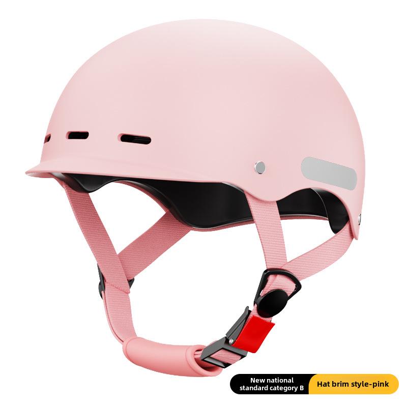 Universal All-Season Electric Bike Safety Helmet for Men and Women - Summer Half Helmet for Riding
