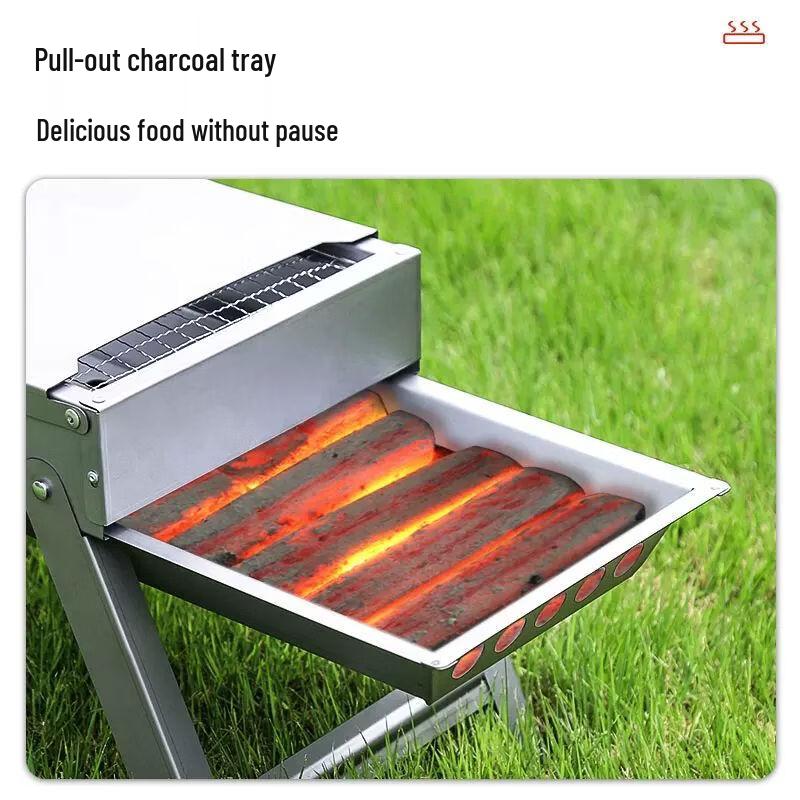 Qiuchao Portable Foldable Charcoal BBQ Grill
