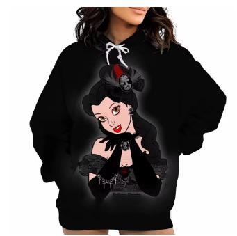 Fashion Women s T-Shirt Autumn Fashion Beautiful Cute Printed Hoodie Women s Casual Sweatshirt XXS